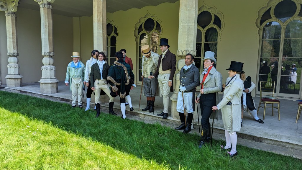 Gentleman in Regency Dress enjoying the sunshine